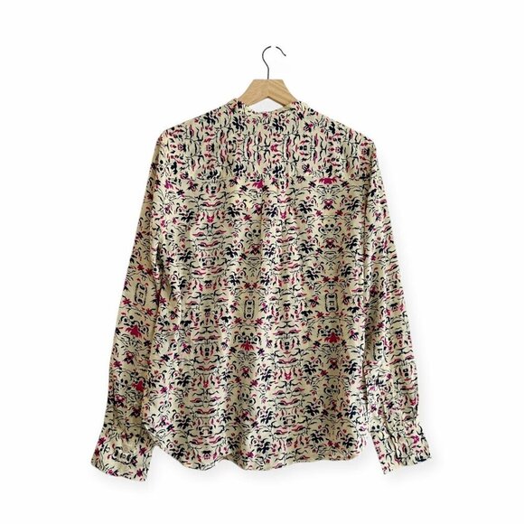 Isabel Marant Rusak Silk Printed Shirt,  Size  FR 38/US 6, New with tag, - Picture 2 of 14